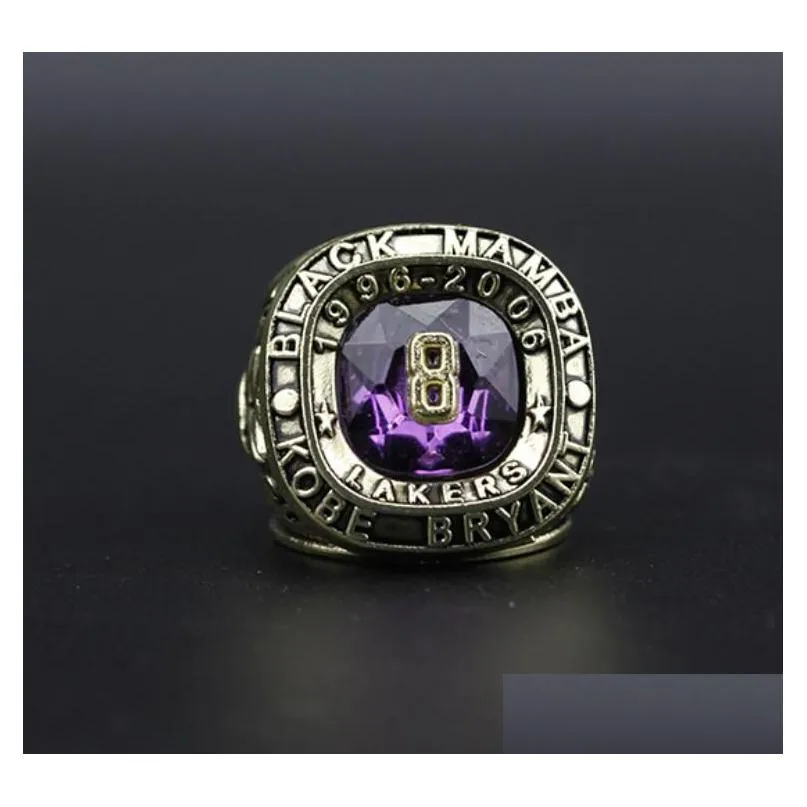 Cluster Rings Bryant Basketball National Team Champions Championship Ring With Wooden Box Souvenir Men Fan Gift 2023 Wholesale Drop De Dhhut