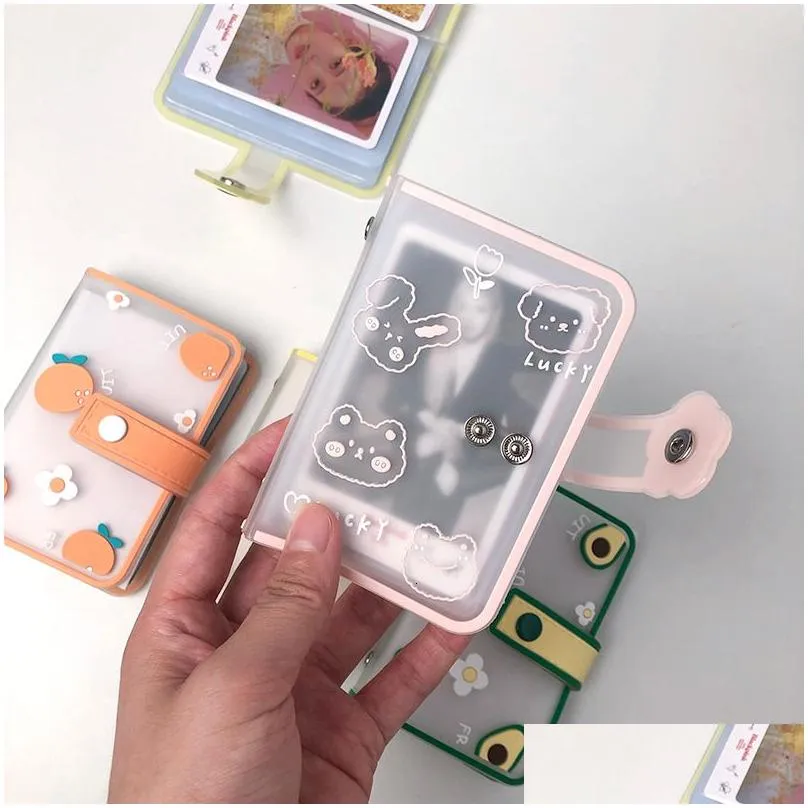 wholesale mini po album 20 pockets 3 inch instax pvc pocard holder women id credit card binder 230327