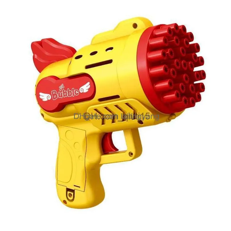 gun toys bubbles gun funny toy fully-automatic bubble machine ass bubble wind gun outdoor kids toys for children speelgoed t230522