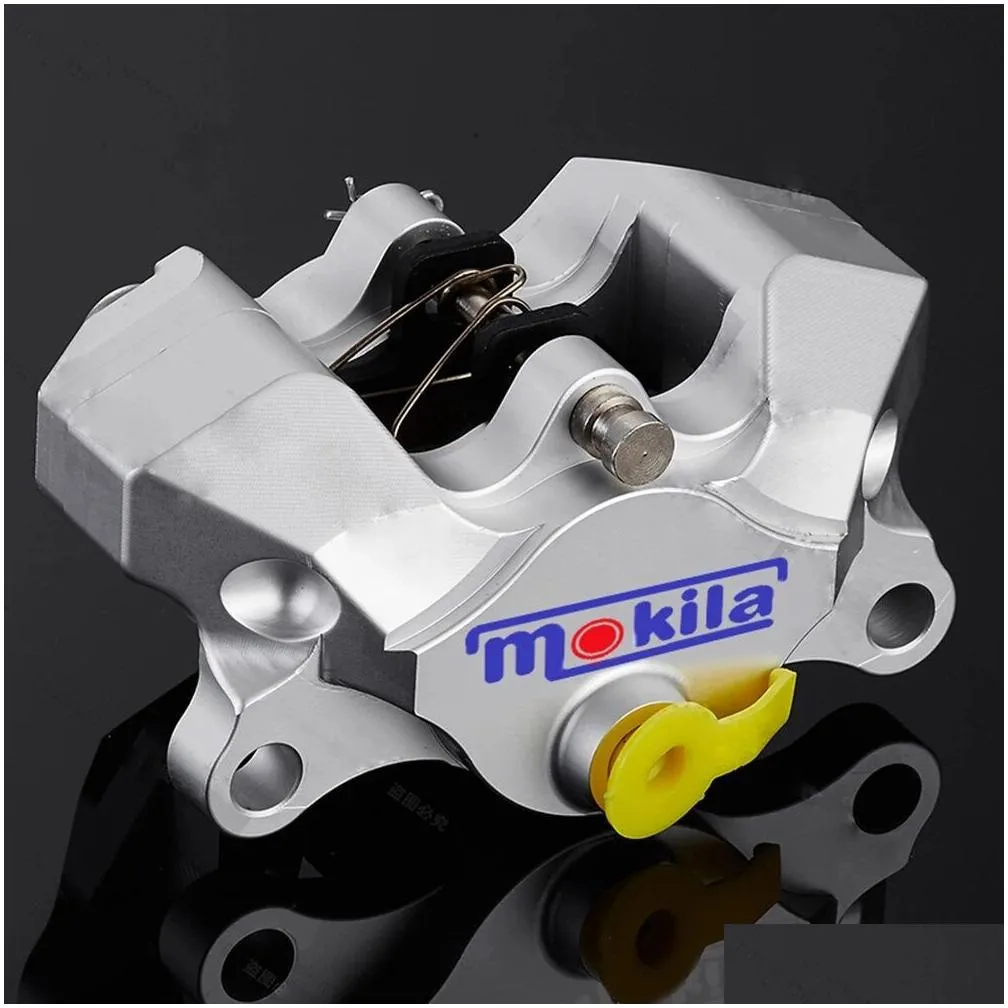 Motorcycle Rear Caliper Brake Pump With Pads Under The Double Pistion Hole Small Crabs Caliper Power Universal