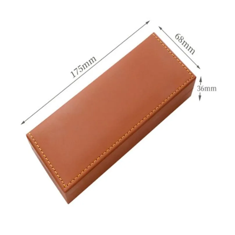 wholesale Luxury Empty Pu Leather pen box bag Pens Holder case