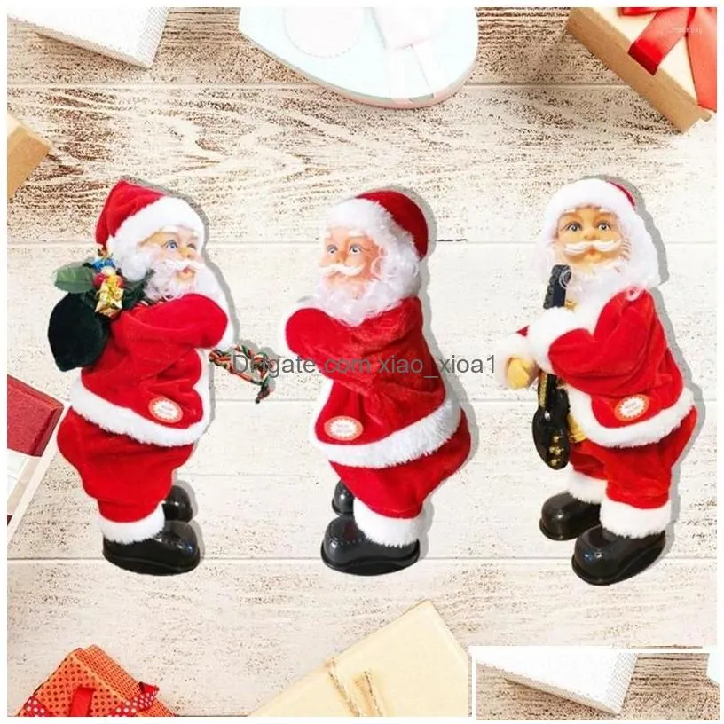 christmas decorations christmas decorations electric santa claus dolls funny singing dancing chrismas toy children gifts home decor