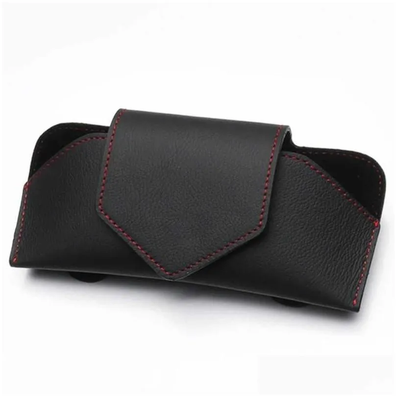 New Car Glasses Case Auto Sun Visor Glasses Holder Sunglasses Clip Card Ticket Holder Universal Multi-Function Car Accessories