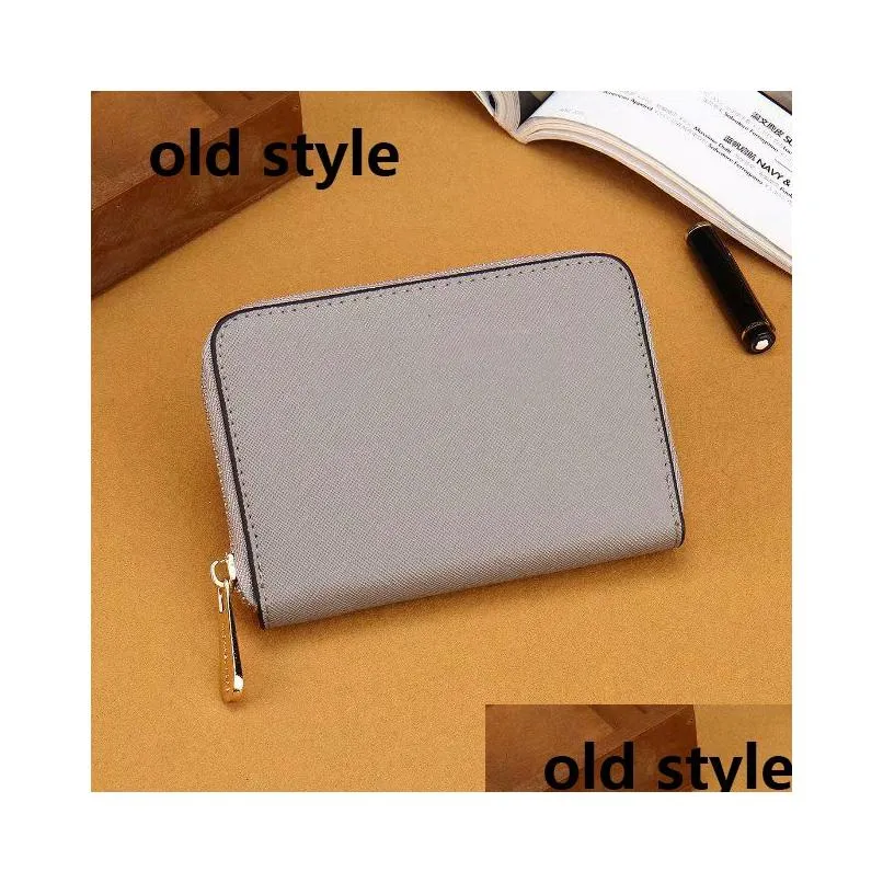 brand designer women leather short wallets high quality card holder fashion luxurys men clutch bag zippy coin purse 7 colors small cute