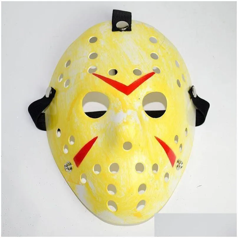6 style full face masquerade masks jason cosplay skull mask jason vs friday horror hockey halloween costume scary festival party