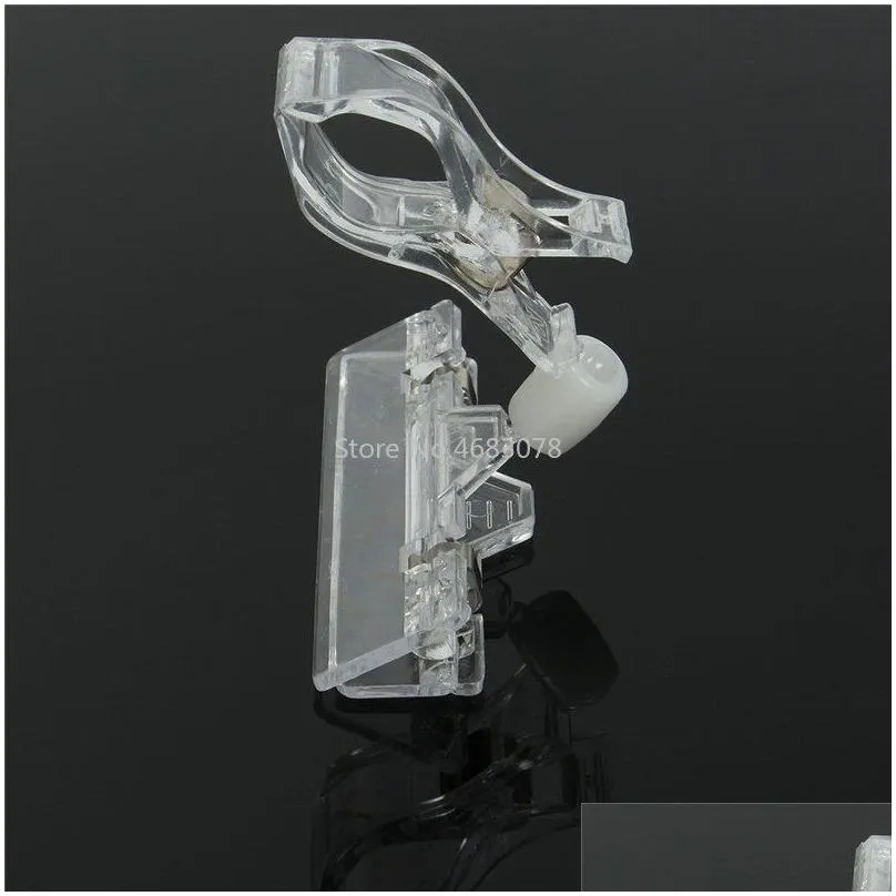 bag clips 1020pcs good quality clear  plastic sign display price label tag promotion holders in supermarket retails 8x11cm 230425