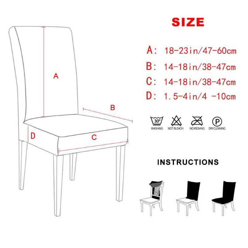 Chair Covers Bohemia Spandex Stretch Chair Er Wedding Party Protector Removable Washable Sliper Dining Room Seat Ers Drop Delivery Hom Dhnyw