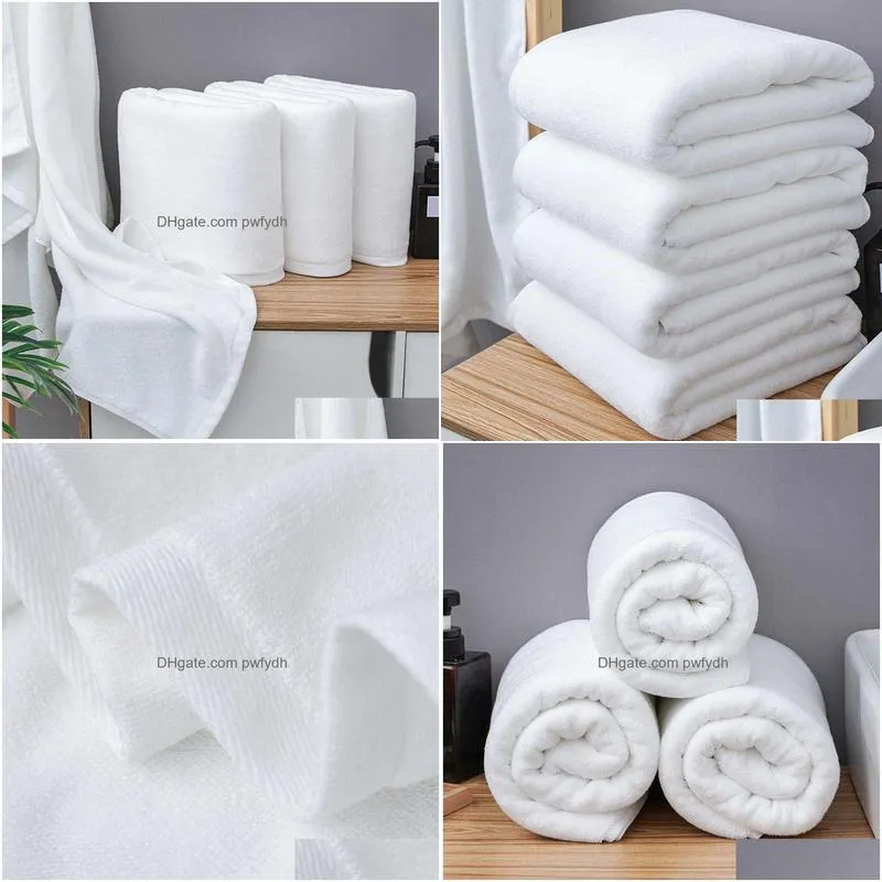 bath towel 80x180/100x200cm white large bath towel thick cotton shower towels home bathroom el adults toalha de banho serviette de
