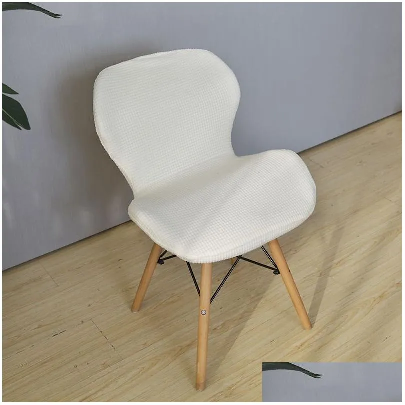 jhwarmo elastic home dining chair cover universal cushion integrated backrest simple office minimalist style stool 220222