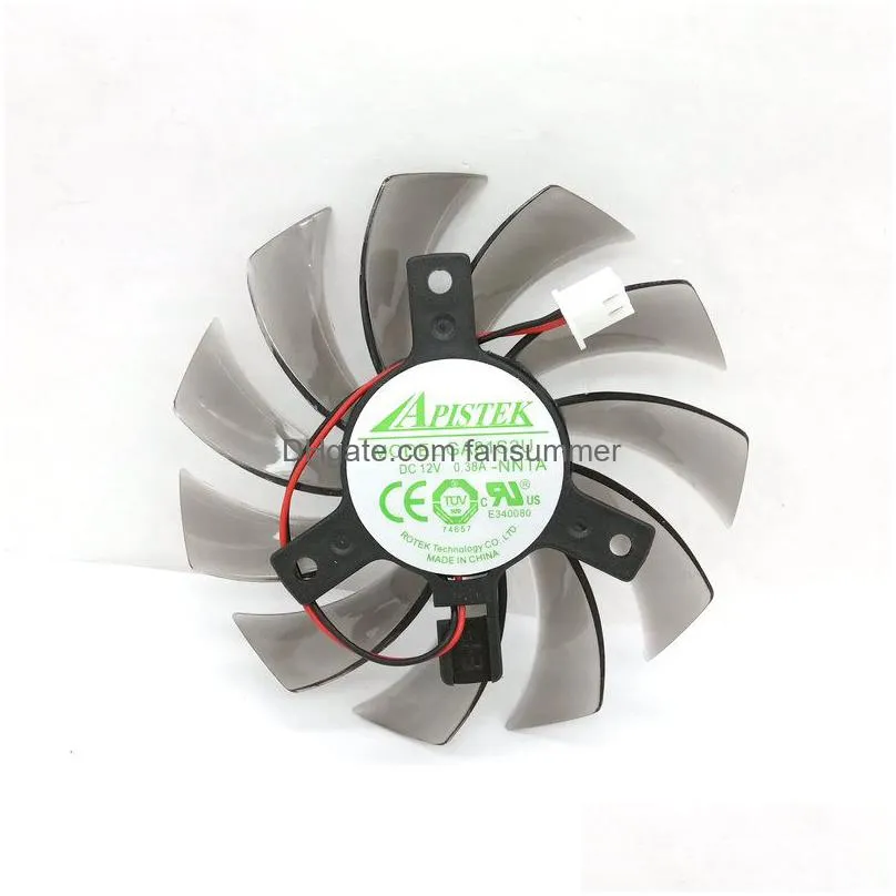 Fans & Coolings New Original Cooling Fan Ga81S2U Nnta Dc12V 0.38A For Evga Onda Gt430 Gt440 Gt630 Graphics Video Card Drop Delivery Co Otmpd