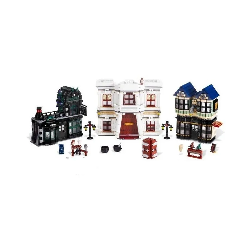 Blocks Blocks Diy 5544Pcs Diagoned Alley Building Kits Bricks Classic Movie Series Model Kids Toys For Children Gift 10217 75978 23031 Dhd2C