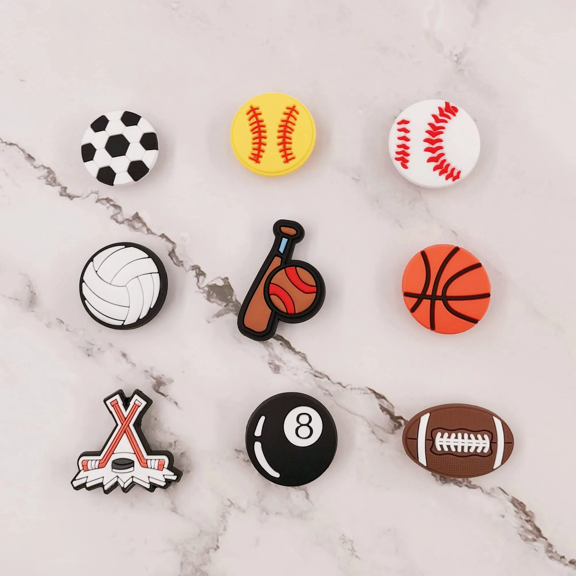 sports shoe charms for clogs pins for boys girls game controller basketball soccer softball baseball shoe decorations charms accessories for men women gifts