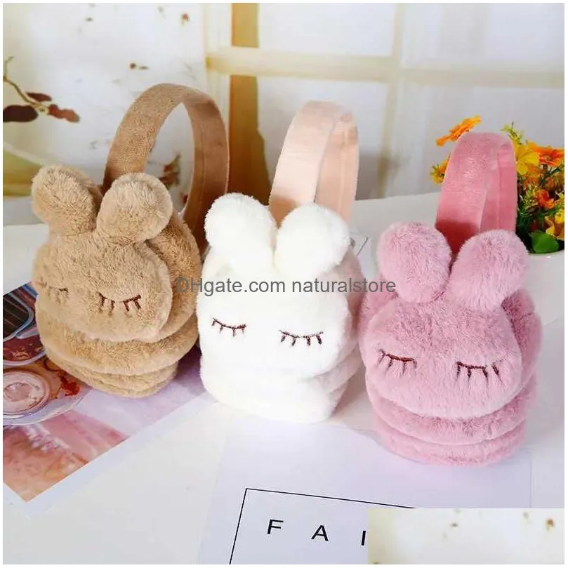 Ear Muffs Ear Muffs New Cute Winter Warm Earmuff For Girls And Boys Plush Children Lovely Earmuffs Earwarmers R231009 Drop Delivery Fa Dheum