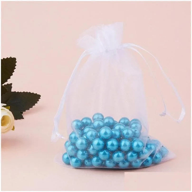 Gift Wrap Gift Wrap Dable Bag Beam Mouth Mesh Packaging Sachet Dstrings Pouches Wedding Organza1 Drop Delivery Home Garden Festive Par Dhmus