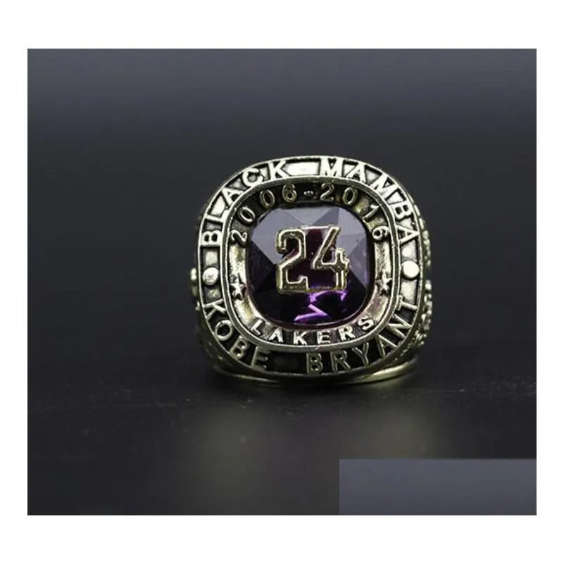 Cluster Rings Bryant Basketball National Team Champions Championship Ring With Wooden Box Souvenir Men Fan Gift 2023 Wholesale Drop De Dhhut