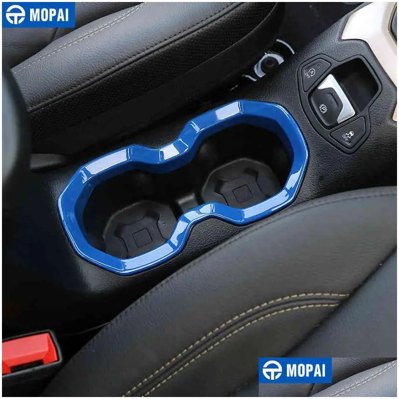 MOPAI Interior Accessories ABS Cup Decoration Stickers For Jeep Renegade 2015- Car Drinks Holder Styling