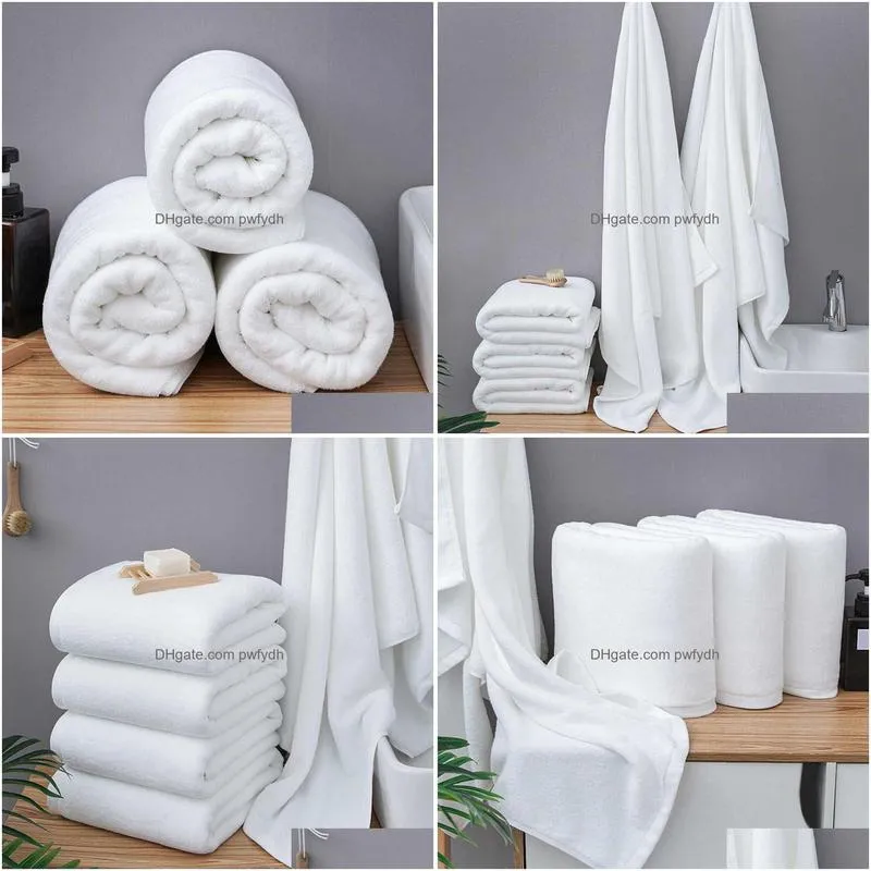 bath towel 80x180/100x200cm white large bath towel thick cotton shower towels home bathroom el adults toalha de banho serviette de