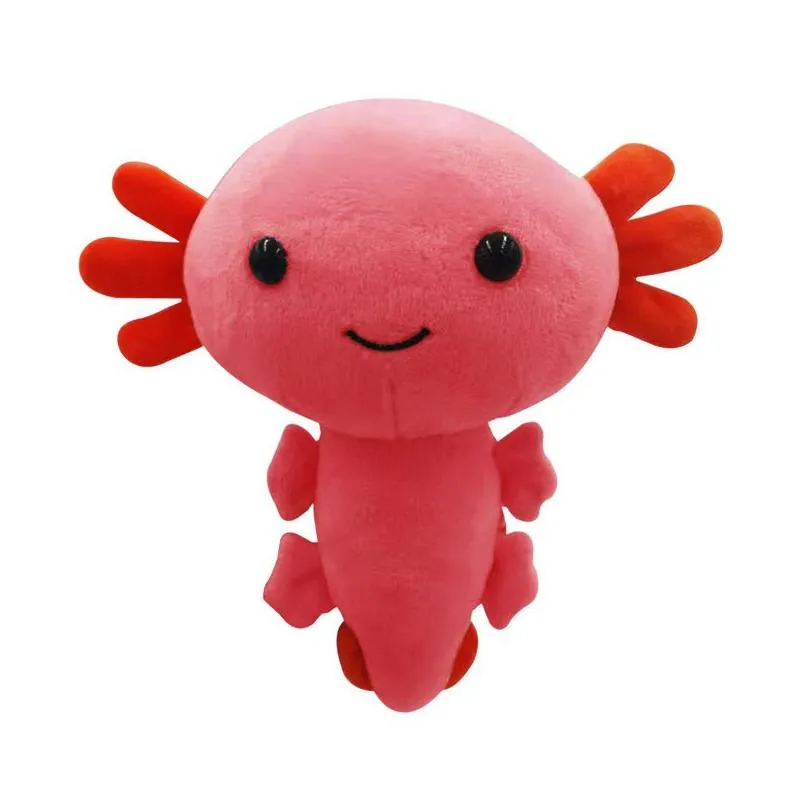 Plush Dolls 20Cm Pink Axolotl Plush Toy Cute Animal Octopus Frog Bee Soft Stuffed Pillow Toys Birthday Gifts For Kids 220409 Drop Deli Dh9B3