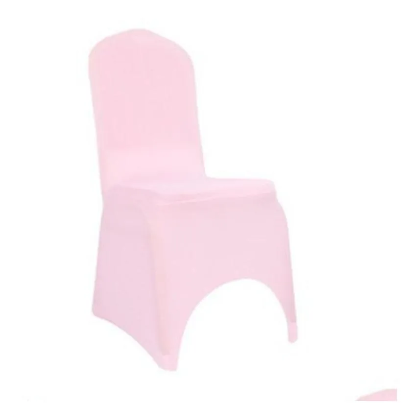 Elastic Wedding Chair Covers White Polyester Spandex Party Banquet Seat Cover Hotel Decoration