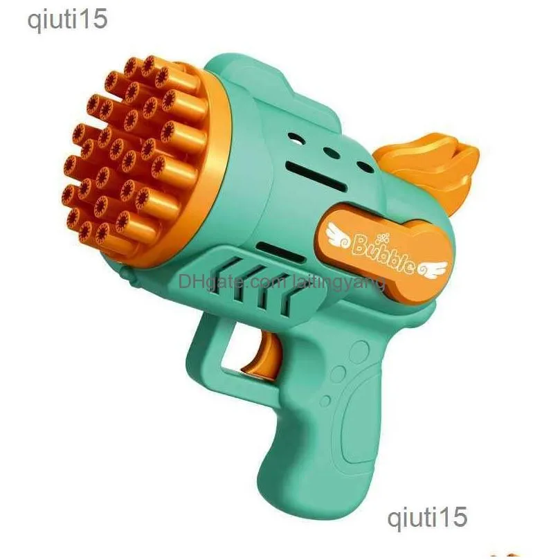 gun toys bubbles gun funny toy fully-automatic bubble machine ass bubble wind gun outdoor kids toys for children speelgoed t230522