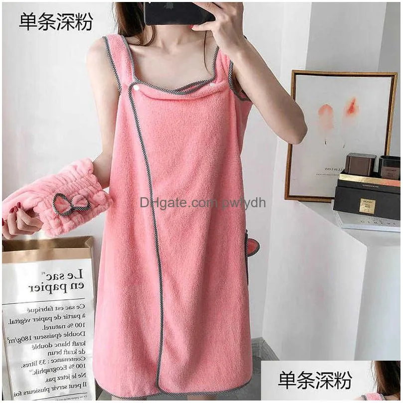 bath towel chic bath towel girls wearable towels superfine fiber solid color soft and absorbent cleaning towel el home bathroom