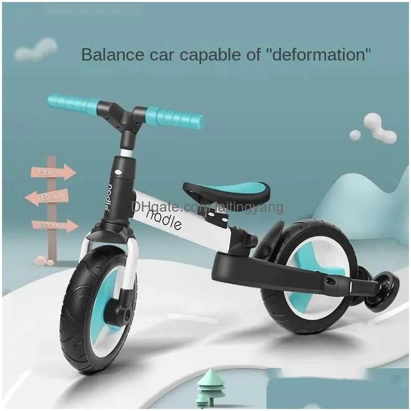 bikes ride-ons natto childrens balance bike bicycle multi-purpose baby 1-2-3-6 years old scooter pedal childrens tricycle scooter for kids