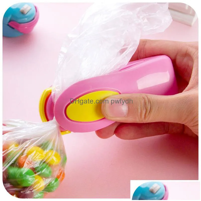 wholesale bag heat sealer mini heat sealing machine household impulse sealer seal packing plastic bag food saver storage kitchen tools 