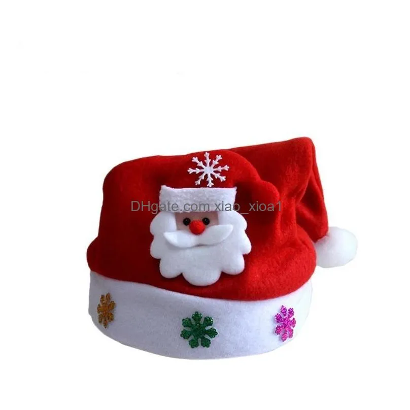 christmas decorations 1pcs hat funny santa snowmen reindeer party headband soft comfort flannel for decorationchristmas