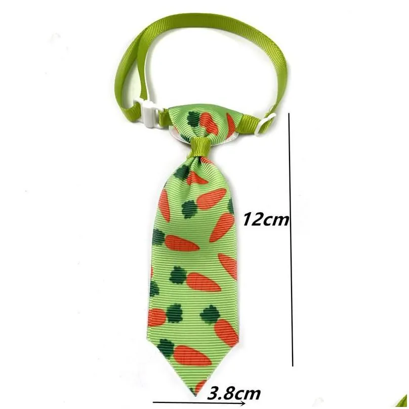 Dog Apparel 50/100Pcs Cute Dog Easter Bow Tie Pet Supplies Accessories Eggs Cat Puppy Bowties Collar For Small Apparel Drop Delivery H Dhw2B