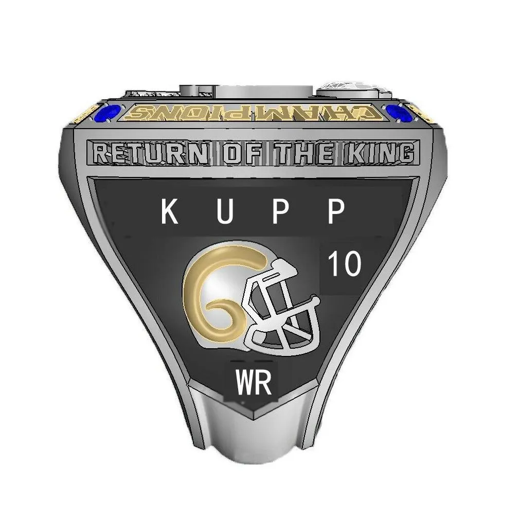 Cluster Rings 6 Player 2021 2022 American Football Team Champions Championship Ring Stafford Kupp Miller Beckham Donald Drop Delivery Dhynk
