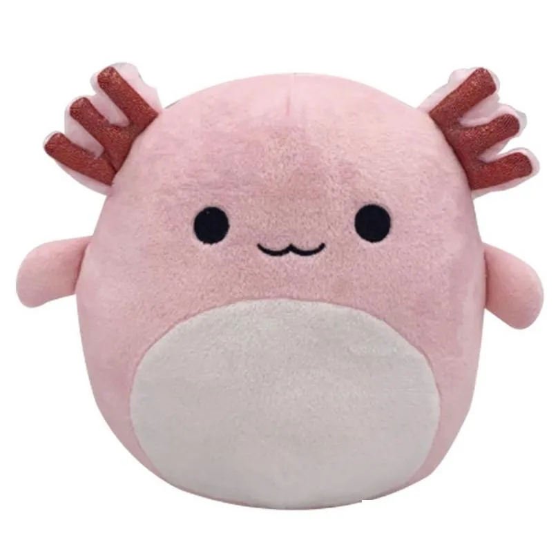 Plush Dolls 20Cm Pink Axolotl Plush Toy Cute Animal Octopus Frog Bee Soft Stuffed Pillow Toys Birthday Gifts For Kids 220409 Drop Deli Dh9B3