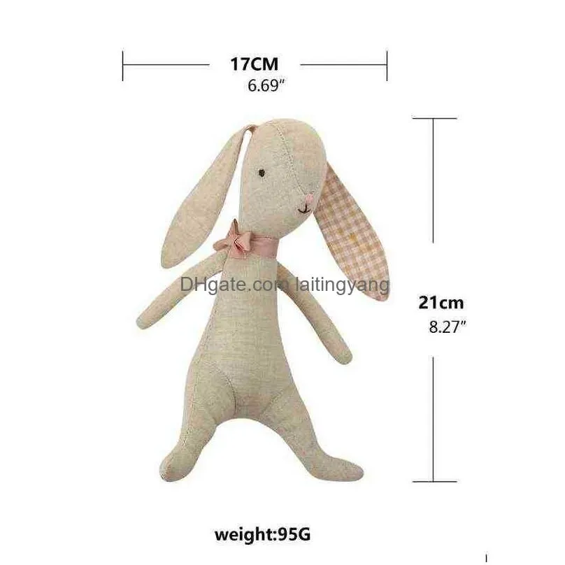 baby rabbit stuffed doll plush sussen toy baby educational toy p o prop j220729