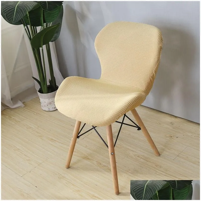 jhwarmo elastic home dining chair cover universal cushion integrated backrest simple office minimalist style stool 220222