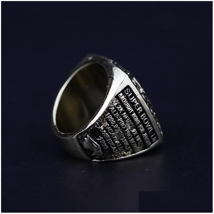Cluster Rings Hall Of Fame Jerome Brown 99 American Football Team Champions Championship Ring With Wooden Box Set Souvenir Fan Men Gif Dh2V3