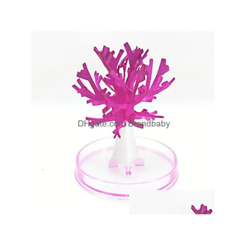 Novelty Games Iwish 10X8Cm Pink Desktop Cherry Blossom Cool Japanthumbsup Magic Japanese Sakura Tree-Brand New Made In Japan Grow Drop Dhrdw