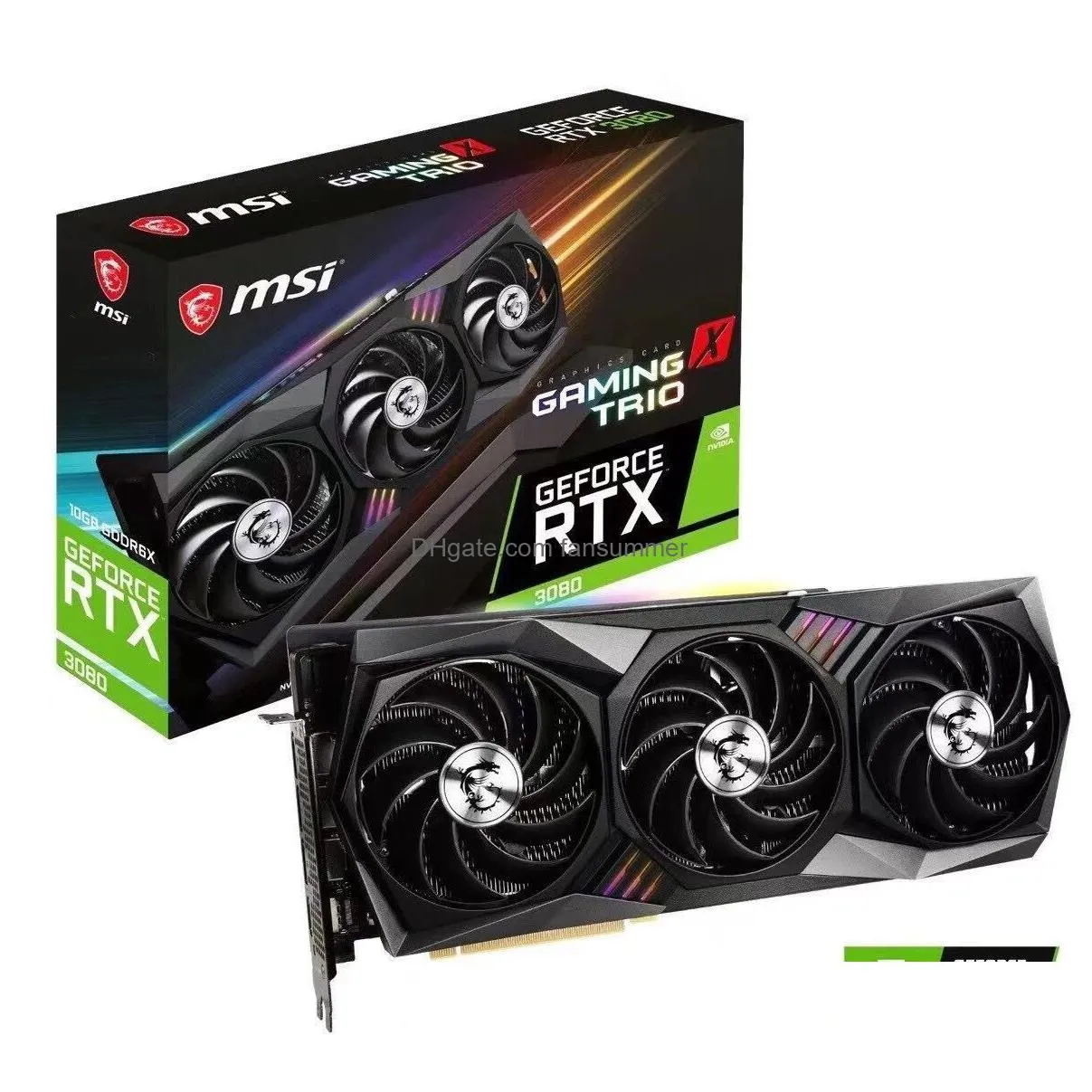 Graphics Cards Msi Nvidia Geforce Gtx Rtx 3090/3060 Ti/3070/3080 Gaming Graphics Card Pc Drop Delivery Computers Networking Computer C Ottrp