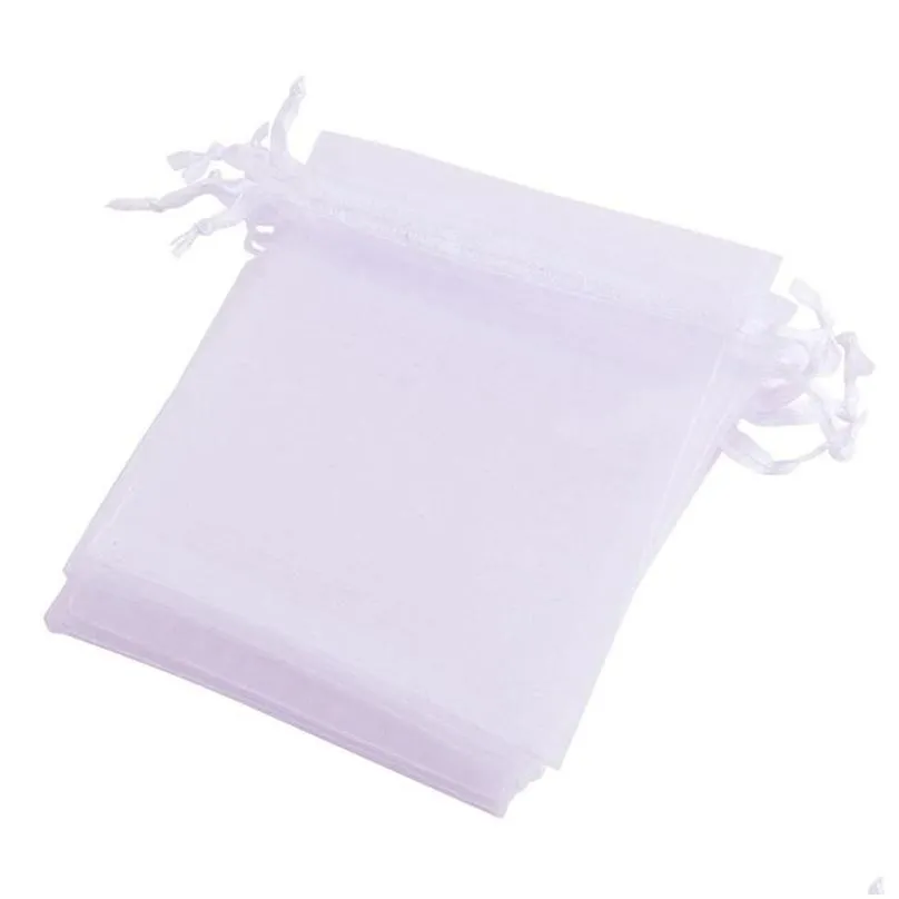 Gift Wrap Gift Wrap Dable Bag Beam Mouth Mesh Packaging Sachet Dstrings Pouches Wedding Organza1 Drop Delivery Home Garden Festive Par Dhmus