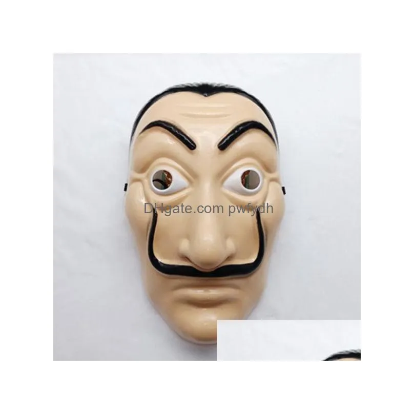 salvador dali mask full face mask la casa de papel face mask costume movie masks halloween costume cosplay masks rre1421