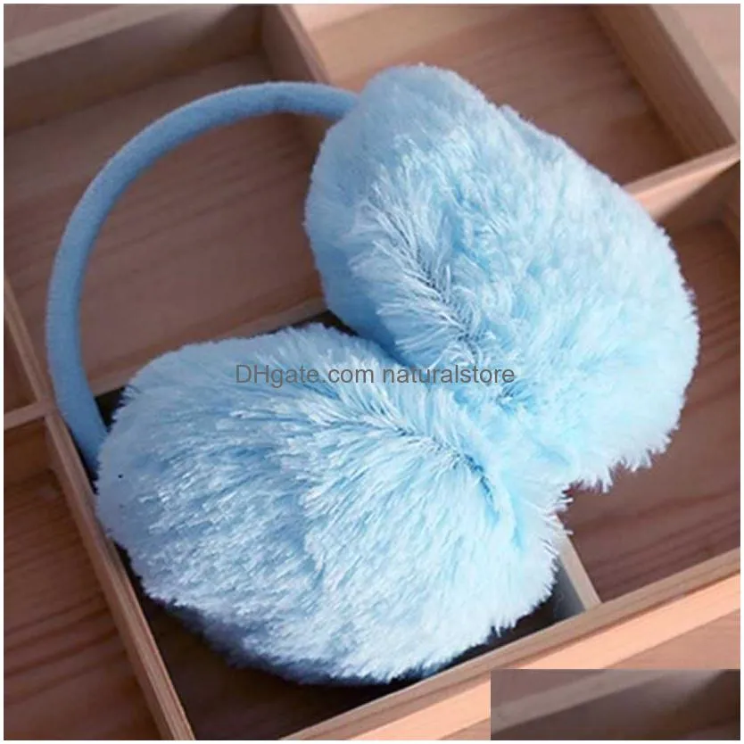 Ear Muffs Ear Muffs Women Cute Winter Earmuffs Pink Plush Warm Comfortable Men And Earwarmers Gift For Girls R231009 Drop Delivery Fas Dhsic