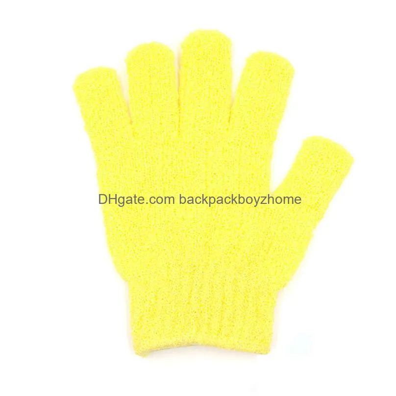 bath exfoliating gloves scrubbers 12 colors body scrubbing mitts for shower body spa massage dead skin cell remover