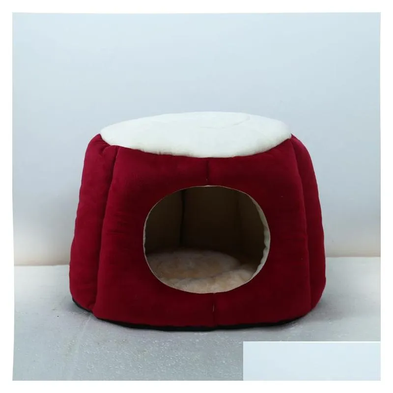 Creative Soft and Comfortable Breathable Teddy Dog Cat Fur Fashion Warm Home Pet Nest Pet Supplies274l