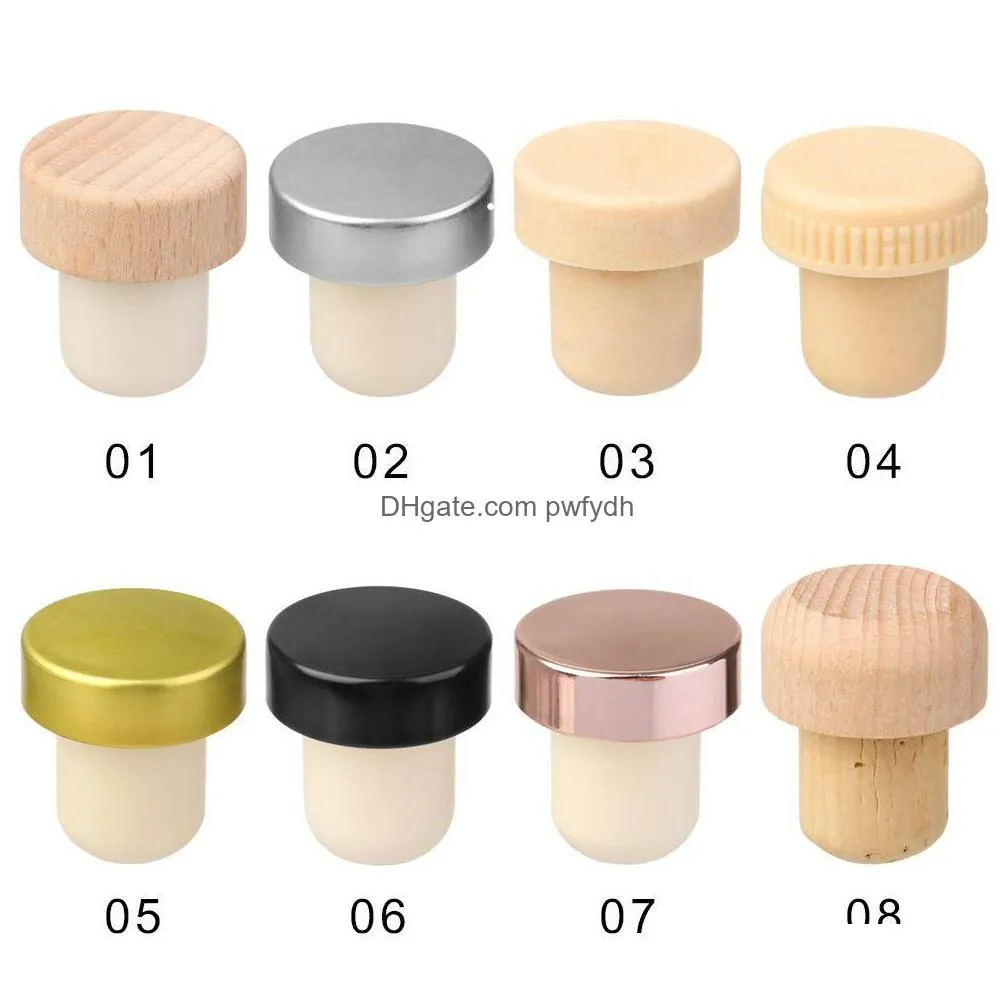 wine stopper champagne rubber bottle cap cover kitchen bar supplies t-shape bottle sealing plug bar tool beer soda cork rra