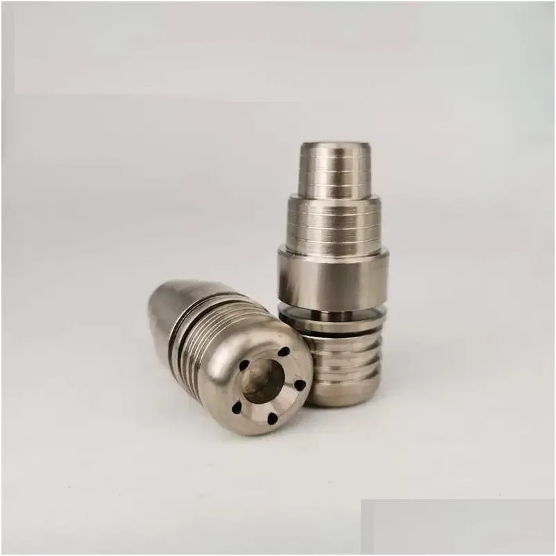 smoking accessories 5 hole domeless convertible titanium nail 18mm 14mm adjustable male