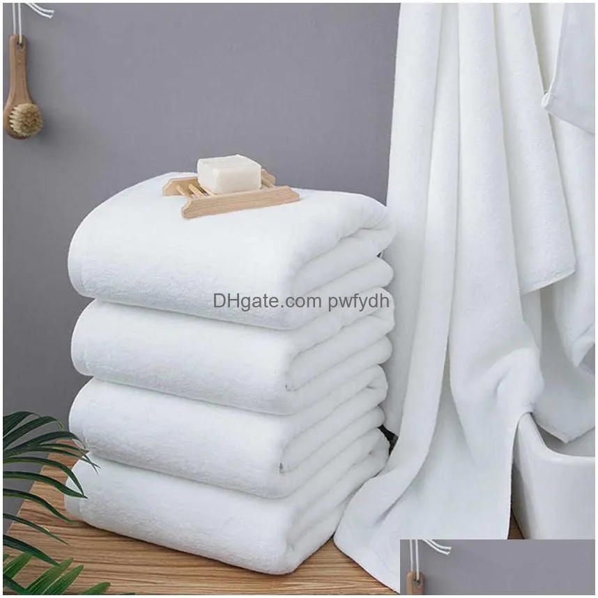 bath towel 80x180/100x200cm white large bath towel thick cotton shower towels home bathroom el adults toalha de banho serviette de