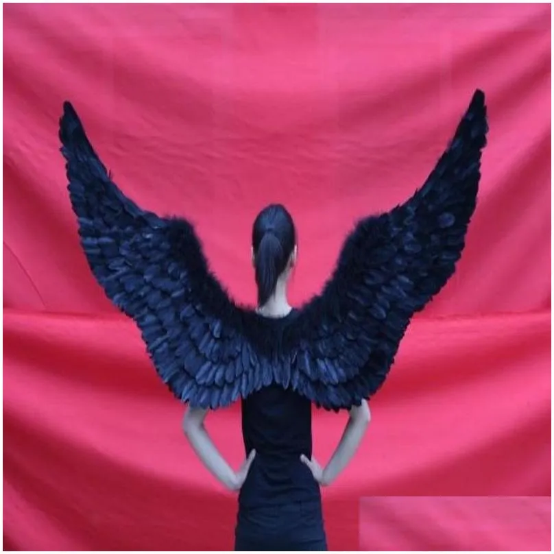 Fashion props for wedding party Decoration Adults large Feather Angel wings Orange purple white black each wings 100cm