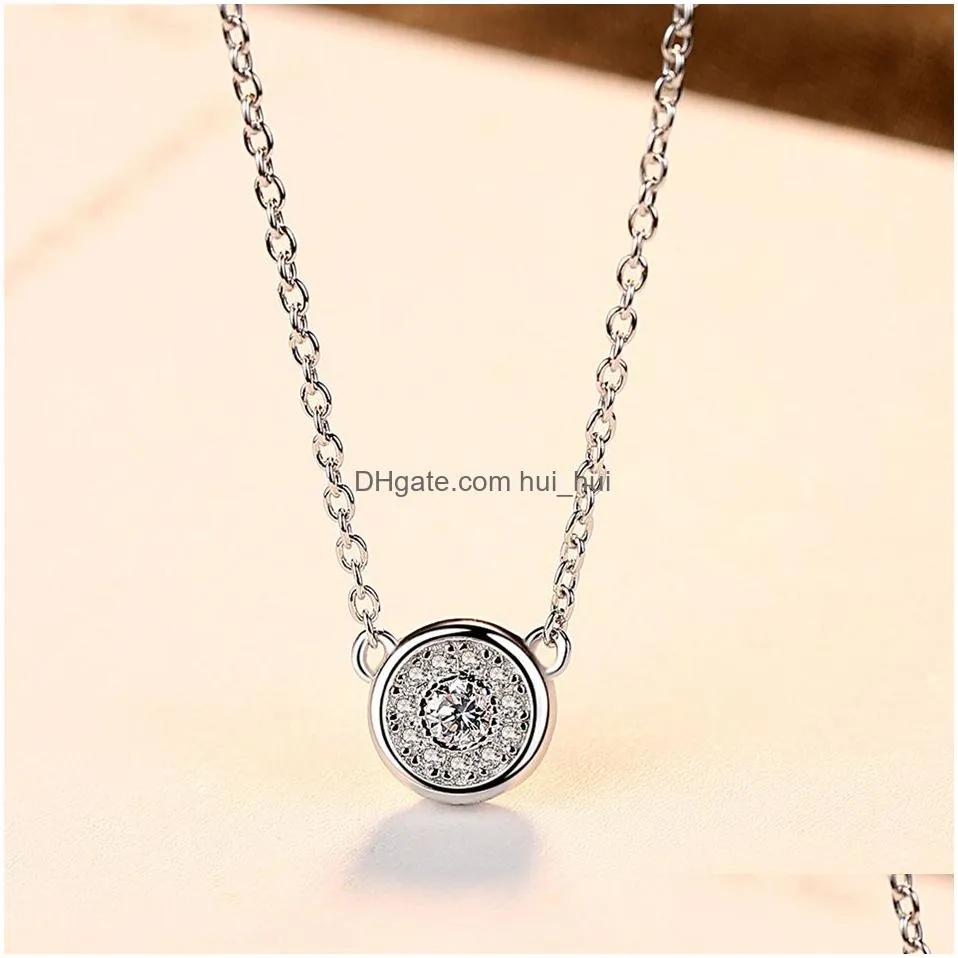 xb2v pendant necklaces designer cute bear high-end s925 silver pendant korean fashion women micro-set zircon collar chain necklace jewelry