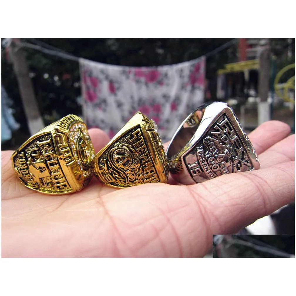 Cluster Rings 3Pcs 1996 1997 2012 Toronto Argonauts The Grey Cup Championship Ring Set Men Fan Souvenir Gift Wholesale Drop Drop Deliv Dhkax