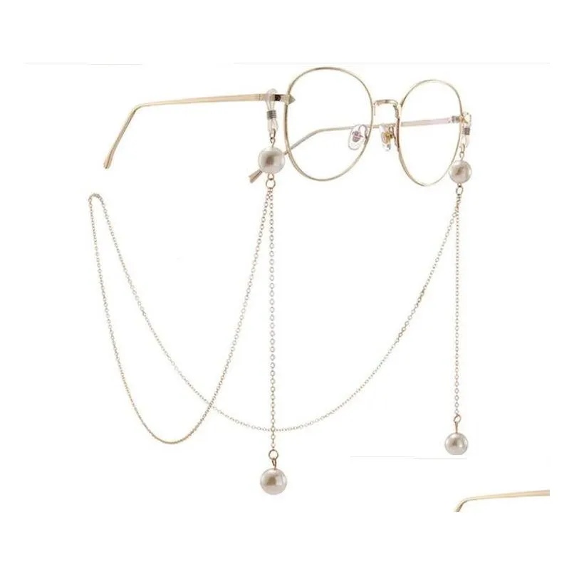  sale women sunglasses chain accessories metal multilayer chain pearl pendant eyeglasses chain factory wholesale 