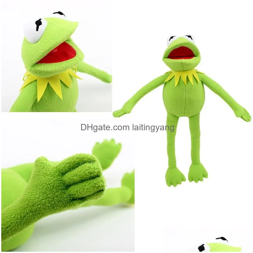 stuffed animals plush kermit frog plush dolls hand puppet backpack soft plushie funny toy for kids christmas boys girls gift green frogs