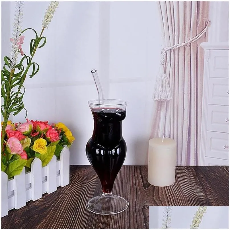 Creative Glass Cup Whiskey Glasses Wine S Lady Men Body Shape Chest Beer For 8